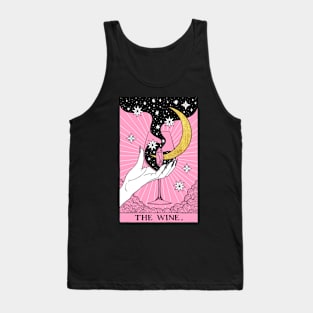 Pink Tarot card The Wine Tank Top